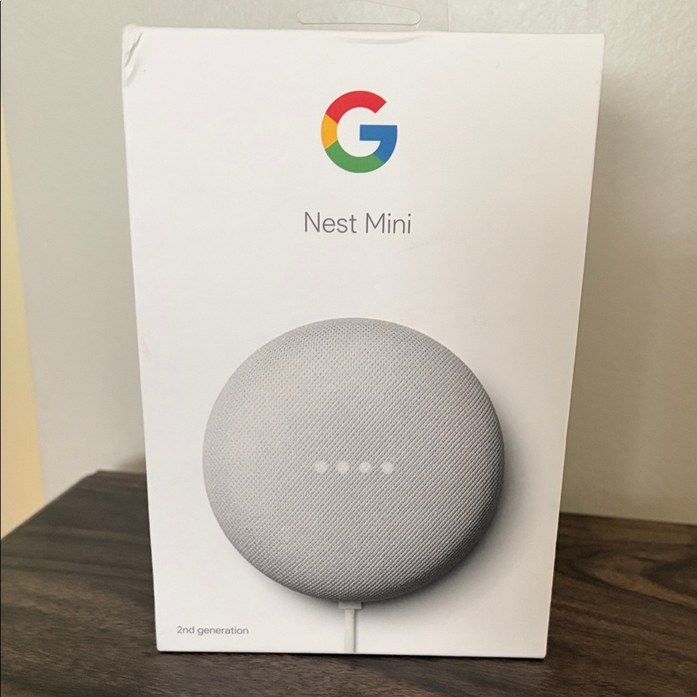 Google Nest Mini 2nd Gen in Chalk-New in Box